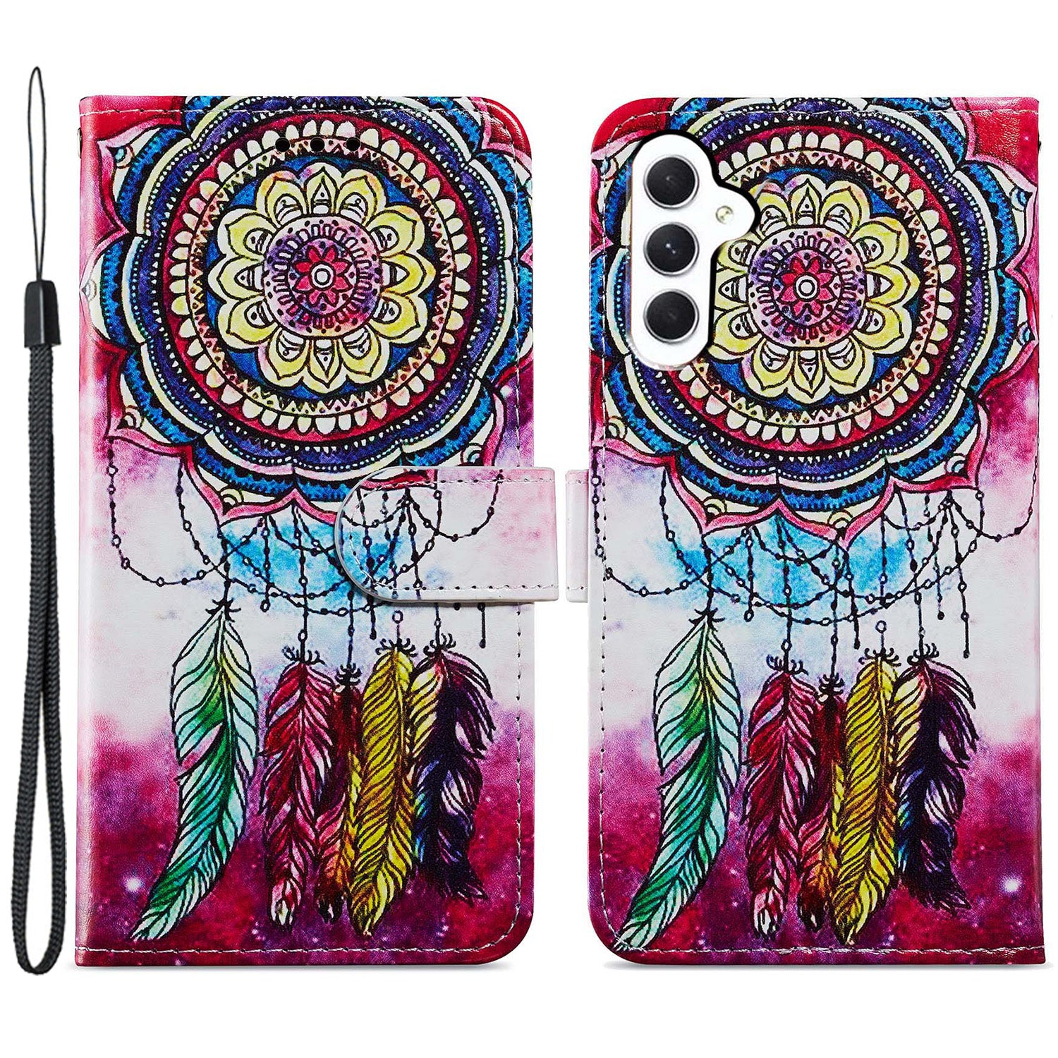 Pro Samsung Galaxy A05s 4G peněženkové pouzdro PU kožený kryt na telefon s potiskem Pro Samsung Galaxy A05s 4G peněženkové pouzdro PU kožený kryt na telefon s potiskem